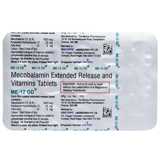 me 12 od tablet 15's